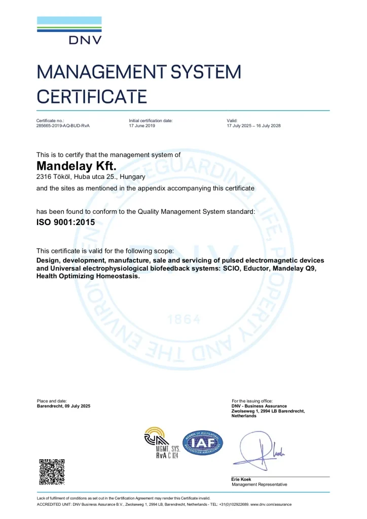 ISO 9001 Zertifikat